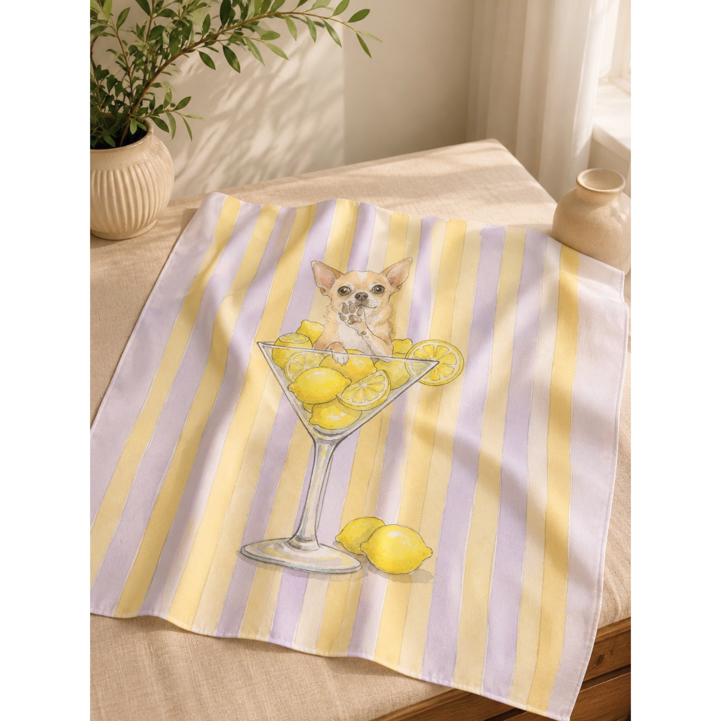 うちの子アートスカーフ | Pet Portrait Silk Scarf