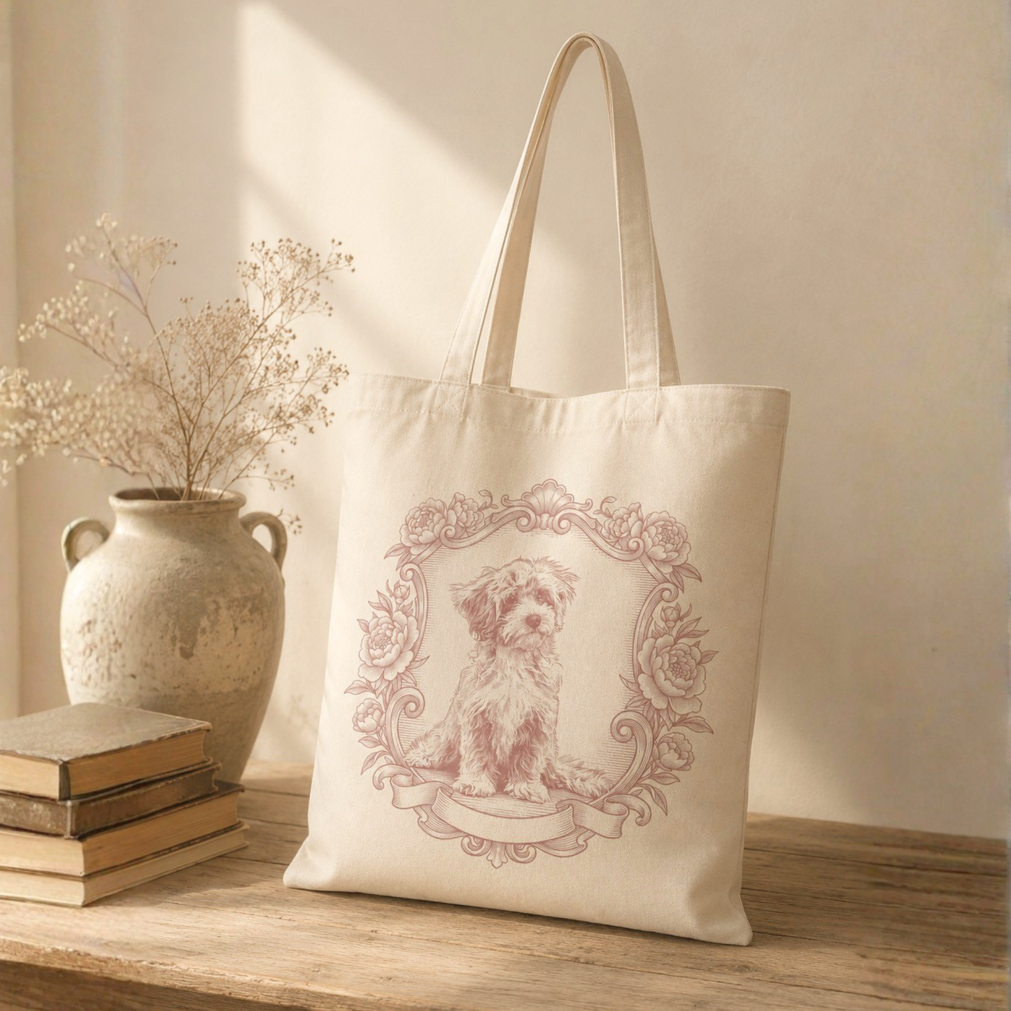 うちの子アートトートバッグ【Mサイズ】｜Pet Portrait Tote Bag