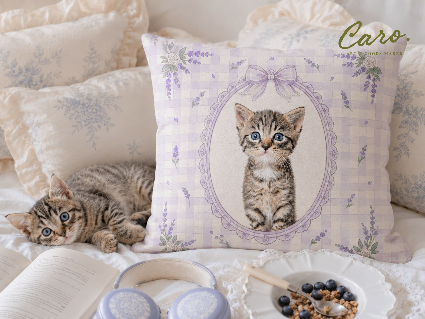 うちの子アートクッションカバー | Pet Portrait Cushion Cover