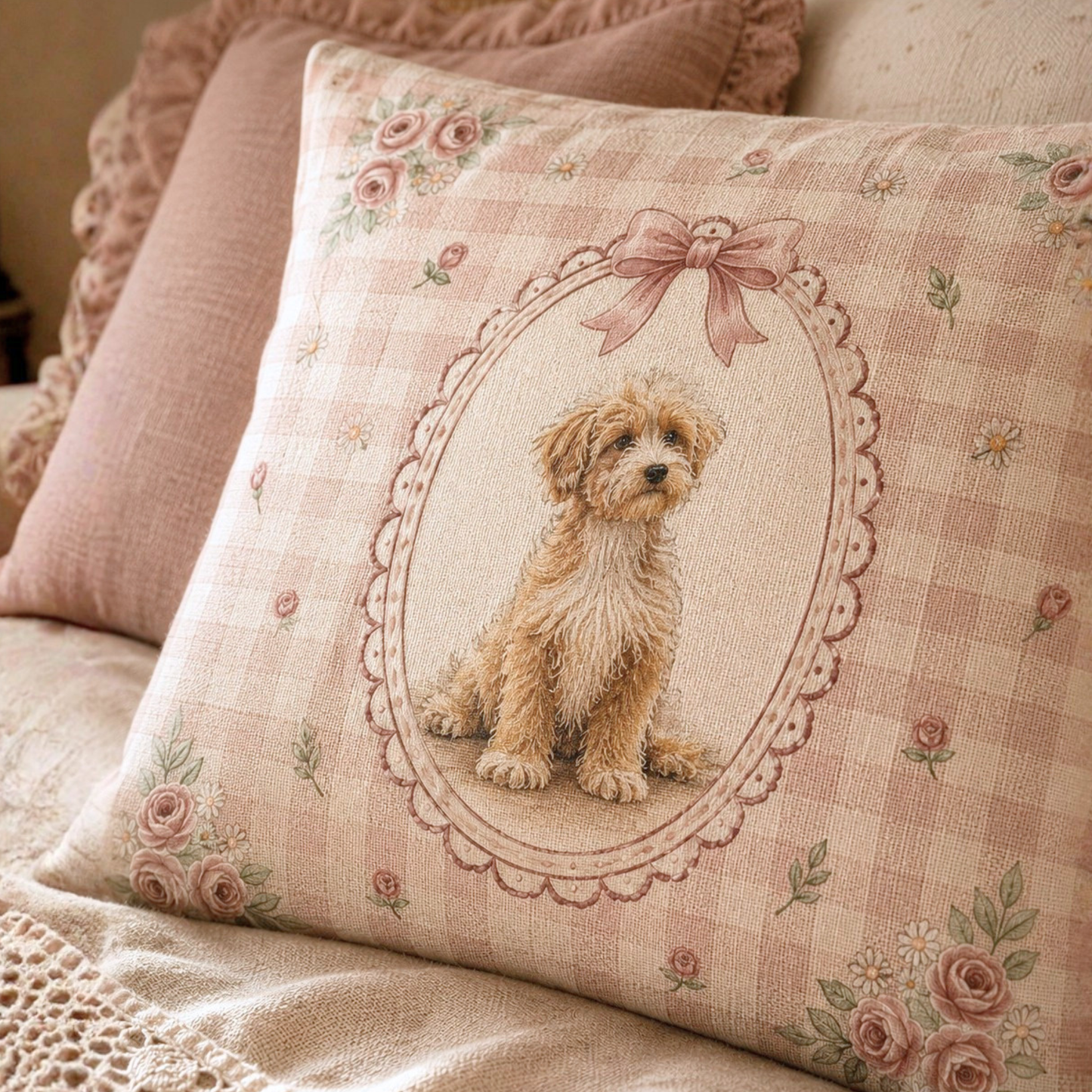 うちの子アートクッションカバー | Pet Portrait Cushion Cover