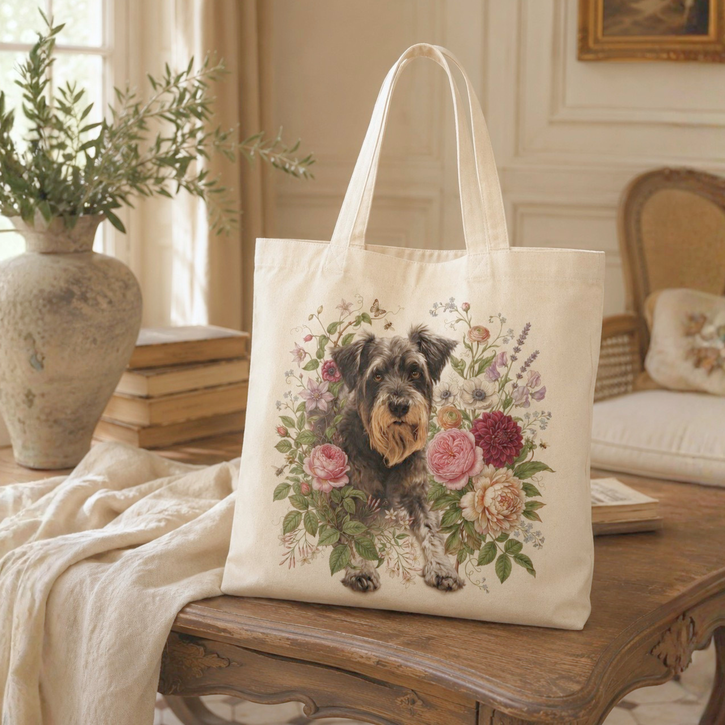 うちの子アートトートバッグ【Mサイズ】｜Pet Portrait Tote Bag