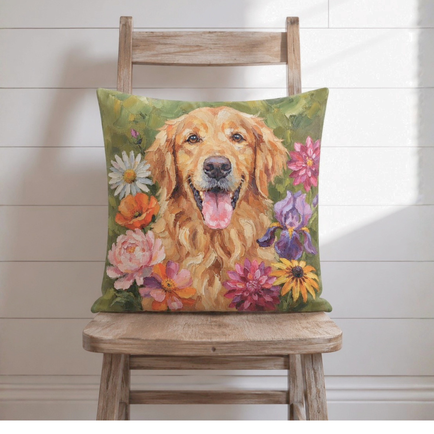 うちの子アートクッションカバー | Pet Portrait Cushion Cover