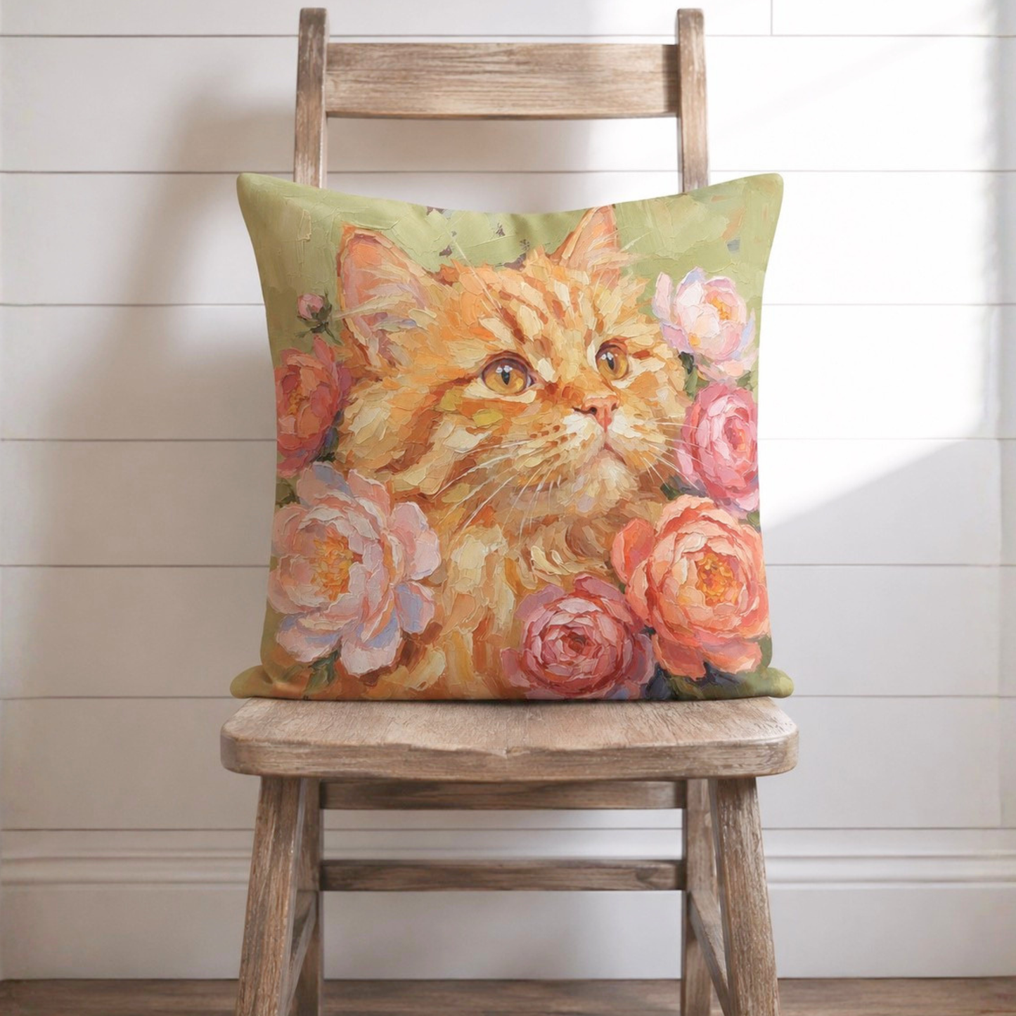 うちの子アートクッションカバー | Pet Portrait Cushion Cover
