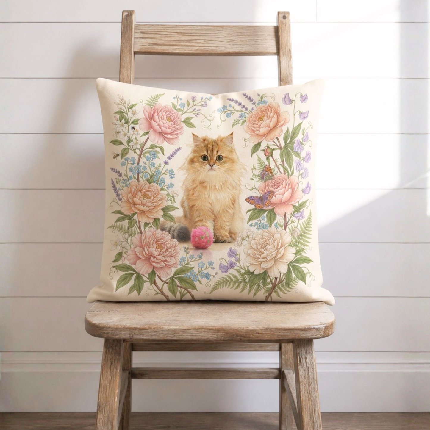 うちの子アートクッションカバー | Pet Portrait Cushion Cover