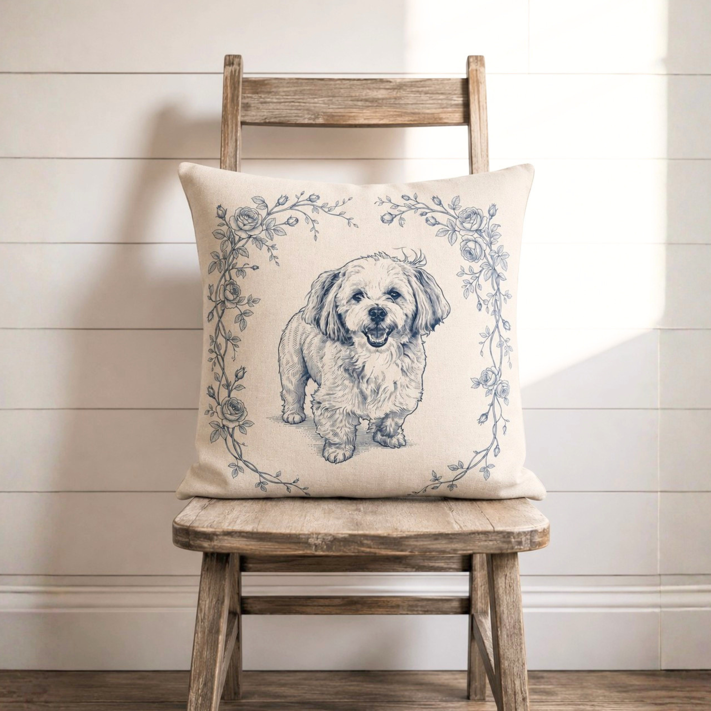 うちの子アートクッションカバー | Pet Portrait Cushion Cover