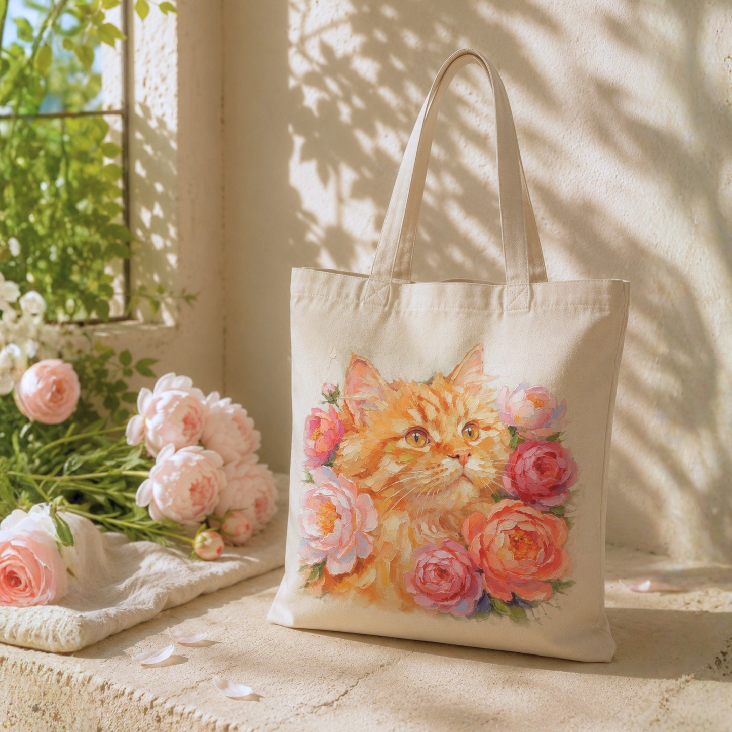 うちの子アートトートバッグ【Mサイズ】｜Pet Portrait Tote Bag