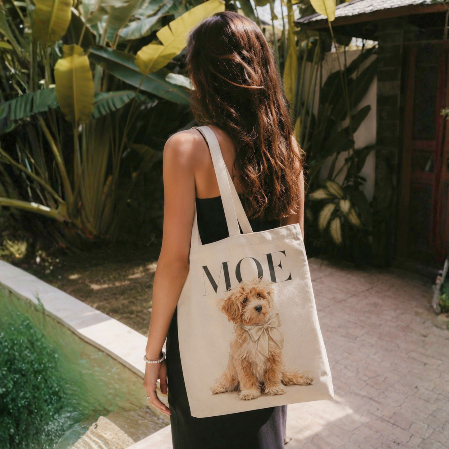 うちの子アートトートバッグ【Mサイズ】｜Pet Portrait Tote Bag