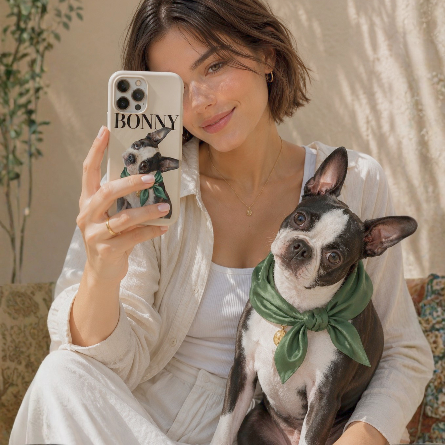 うちの子アートスマホケース | Pet Portrait Phone Case